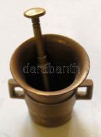 Mini rézmozsár törővel / mini mortar 5 cm