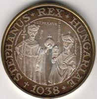 1988 "Szent István" 500Ft ezüst, díszdobozban T:PP