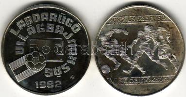 1981 "Labdarúgó V.B." 500Ft+500Ft ezüst, díszdobozban T:BU Csak 6000db RR!!