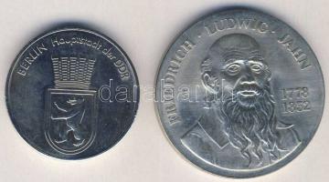 NDK 1973. "Friedrich Ludwig" + DN. "Berlini Közt. Palota" emlékérmék T:2+