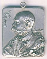 Ausztria / Döbling 1898. Ferenc József Ag medál. Szign.: F.Loder T:2