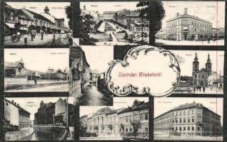 Miskolc Tűzoltó őrtoronnyal és MÁV Üzletvezetőséggel