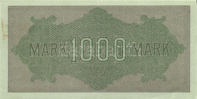Német Birodalom / Weimari Köztársaság 1922. 1000M (4x) "Vielecke" vízjellel, a "Reich...