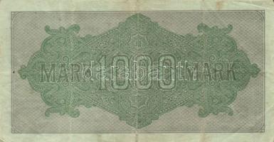 Német Birodalom / Weimari Köztársaság 1922. 1000M (4x) "Vielecke" vízjellel, a "Reich...