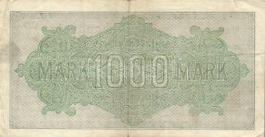 Német Birodalom / Weimari Köztársaság 1922. 1000M (4x) "Vielecke" vízjellel, a "Reich...