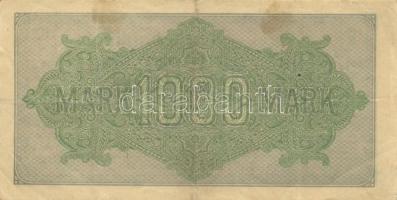 Német Birodalom / Weimari Köztársaság 1922. 1000M (4x) "Vielecke" vízjellel, a "Reich...