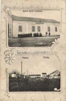 Tövis school and market place, Divald (cut)