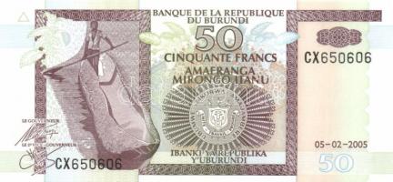 Burundi 7db klf modern bankjegy T:I + Mongólia 7klf modern bankjegy T:I