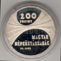 1975 "Magyar Tudományos Akadémia" 200Ft ezüst, díszdobozban T:PP