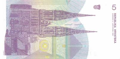 Bulgária 1991. 20L (6x) T:I + Horvátország 6db modern bankjegy T:I