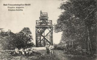 Trencsénteplic-fürdő Klepács lookout tower (cut)