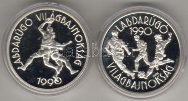 1988 "Labdarúgó V.B." 500Ft+500Ft 2db ezüst, díszdobozban T:PP