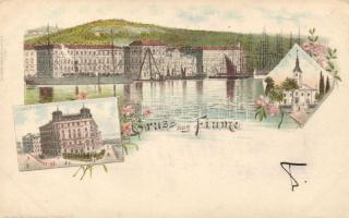 1898 Fiume litho