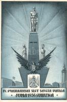 Sokol congress 1936 in Szabadka (wet damage)