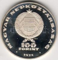 1974 "...KGST" 100Ft ezüst, díszdobozban T:PP Csak 5000db RR!!