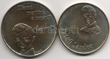 1973 "Petőfi S..." sor 2db 50Ft+100Ft ezüst, díszdobozban T:BU