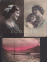 106 darab háború előtti magyar városképes és színészlap némi fotólappal vegyes minőségben