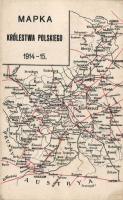 Kingdom of Poland 1914-15 map