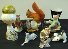 Vegyes porcelán tétel: összesen 10 db porcelán figura