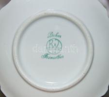 Dekor Bavaria Feinsilber porcelán 6 személyes kávéskészlet (két csésze hiányzik) / Bavaria Feinsilbe...