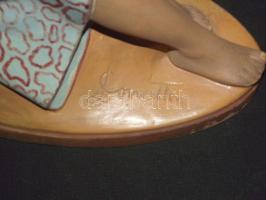 Donáth jelzéssel. Tahiti nő kerámia szobor / Ceramic statue 32 cm