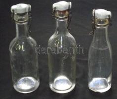 3 db csatosüveg: Kőbányai polgári serfőzde, Harmatvíz, címeres Harmatvíz