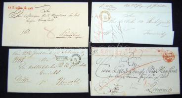 285 db bélyeg előtti és ex offo levél az 1780-1870-es évekből sok érdekességgel, közte egy kevés külföldről érkezett / 285 prephilatelic and ex offo covers from 1780-1870 with interesting pieces, some from abroad