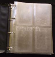 Használt képeslapberakó 160/320 férőhellyel, gyűrűs borítóban