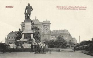 Budapest VII. Baross-szobor és a Keleti Pályaudvar