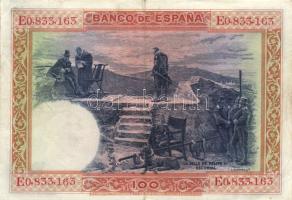 Spanyolország 1925. 100P (2x) + 1000P + 1927. 500P + 1928. 50P T:II,III