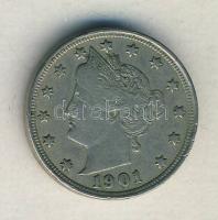 USA 1901. 5c "Liberty" T:2/2-