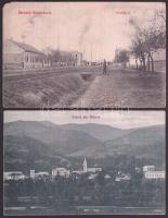 40 db vegyes, régi magyar (Történelmi Mo.) városképes lap jobbakkal, közte egy Máramarossziget panor...