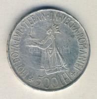 Románia 1941. 500L Ag "Besszarábia" T:3