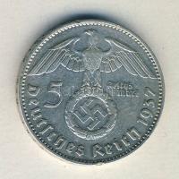 Német 3. Birodalom 1937J 2M Ag "Hindenburg" T:2- pici ph.