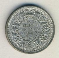 India / Brit fennhatóság 1942. 1R Ag "VI.György" T:2- pici ph.