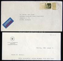 1994 Habsburg Ottó saját kezű aláírása levélen / Signature of Otto Habsburg