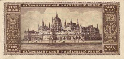 1946. 10.000.000P "Forradalmaink pénzei kiállítás a Szigetvári várban 1964..." felülbélyeg...