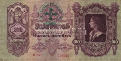 1930. 100P + 1932. 50P + 1936. 10P + 1945. 20P mindegyik zöld "Kerületi Pártvezető Kőszeg"...