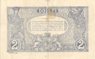 Románia/német megszállás I.V.H. 1917. 25B, 1L mindkettő román felülbélyegzéssel + Románia 1915. 2L +...