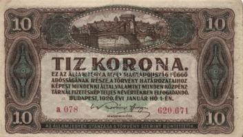 1914. 50K "Citta di Fiume" felülbélyegzéssel + 1919.augusztus 9. 20K + 1920. 20f, 50f (2x)...