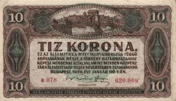 1914. 50K "Citta di Fiume" felülbélyegzéssel + 1919.augusztus 9. 20K + 1920. 20f, 50f (2x)...