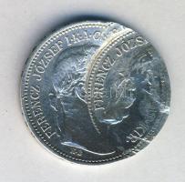 1914. 1K Ag elő- és hátoldali duplaveret T:2