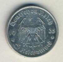 Német 3. Birodalom 1935A. 5M "Garnisonkirche" Ag T:2