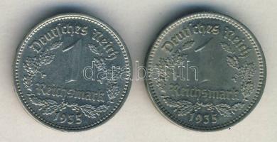 Német 3. Birodalom 1935A 1M (2x) T:2+,2