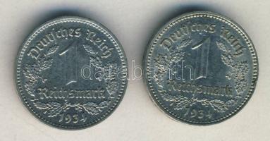 Német 3. Birodalom 1934A 1M (2x) T:2+,2