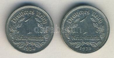 Német 3. Birodalom 1934E 1M (2x) T:2+,2