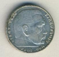 Német 3. Birodalom 1937A 2M Ag "Hindenburg" T:2/2-