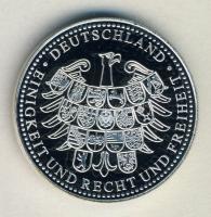 Németország 1989. "Hétfői tüntetések" Ag bicolor emlékérem (14.6g) T:PP