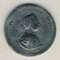 M.Donner: József osztrák főherceg ón emlékérem 45mm T:3 ph.