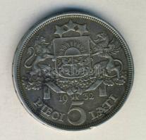 Lettország 1932. 5L Ag T:2- ph.